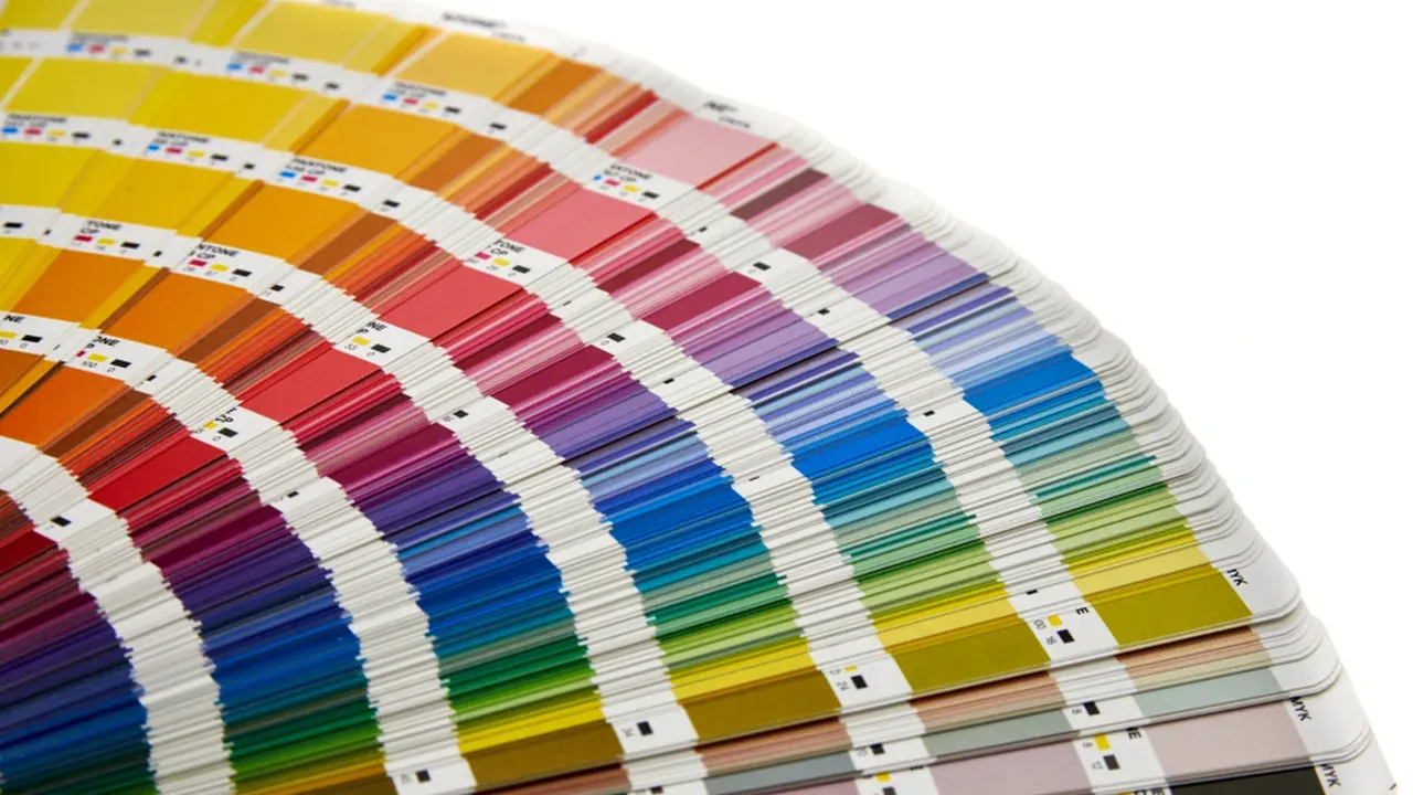 Fan of colour and finish samples for kitchen cabinets